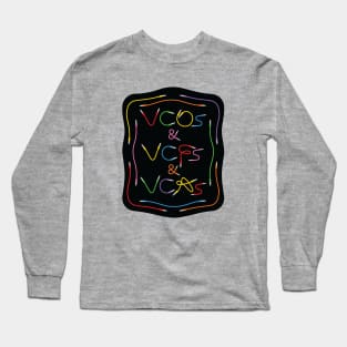 Modular Synthesizer Patch Cables Long Sleeve T-Shirt